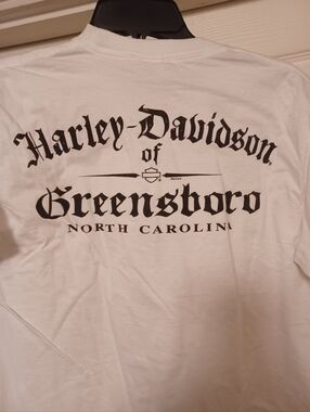 Harley-Davidson White Greensboro Graphic Tee
